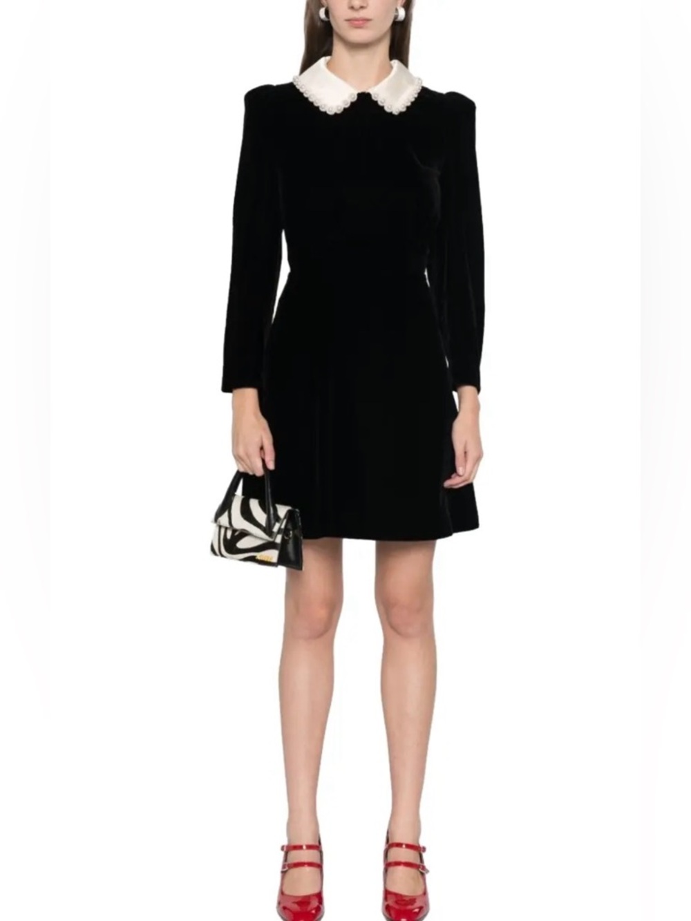 Sandro Paola Velvet Dress / Size 36 (NWOT)